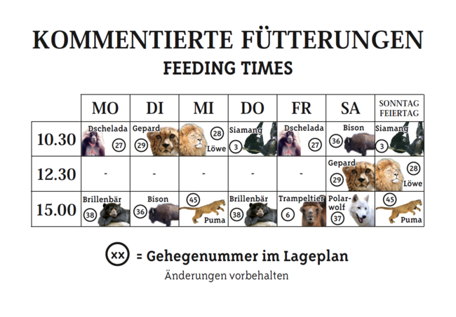 Fütterungsplan für die Tierwelt Herberstein (c) Andreas Litzellachner